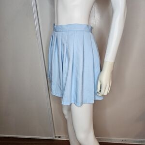 Womens Baby Blue TENNIS/SCHOOL GIRL Pleated Skirt Size M